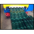 Máquina formadora de rolos de telha esmaltada de telhado de degrau, fabricada na China